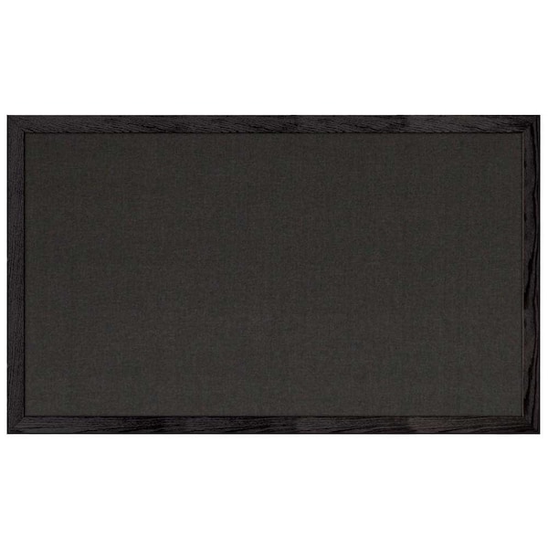United Visual Products Combo Board, 18"x24", Bronze Frame/Black Porcelain & Forbo UVDECORK1824BZ-BLKPORC-FORBO - main